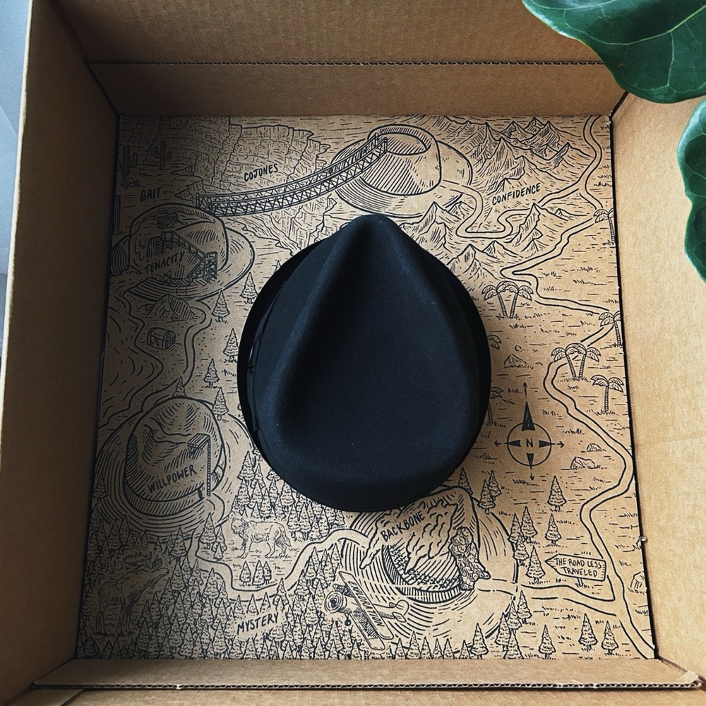 Classic Black Fedora Hat - Picture 4 of 8